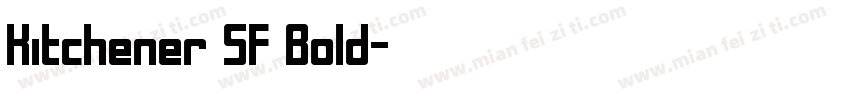 Kitchener SF Bold字体转换